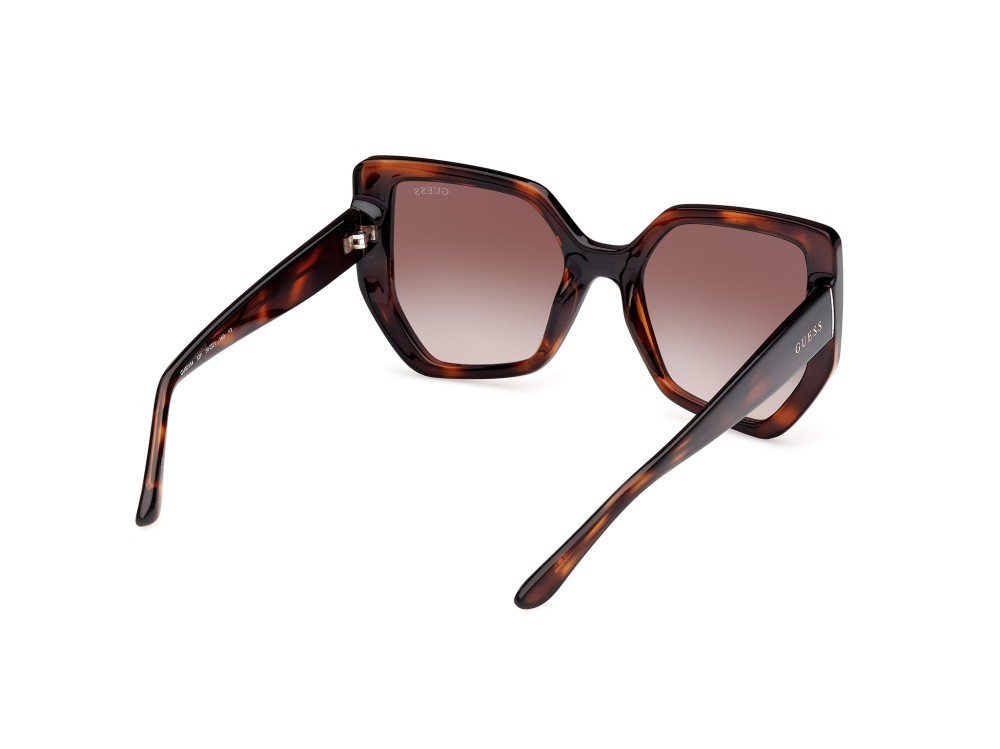 Occhiali da sole Guess GU00154 (52F) colore avana scura forma geometrico lenti marrone sfumato