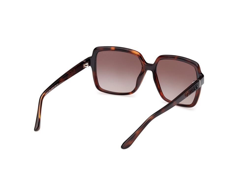 Occhiali da sole Guess GU00157 (52F) colore avana scura forma quadrato lenti marrone sfumato