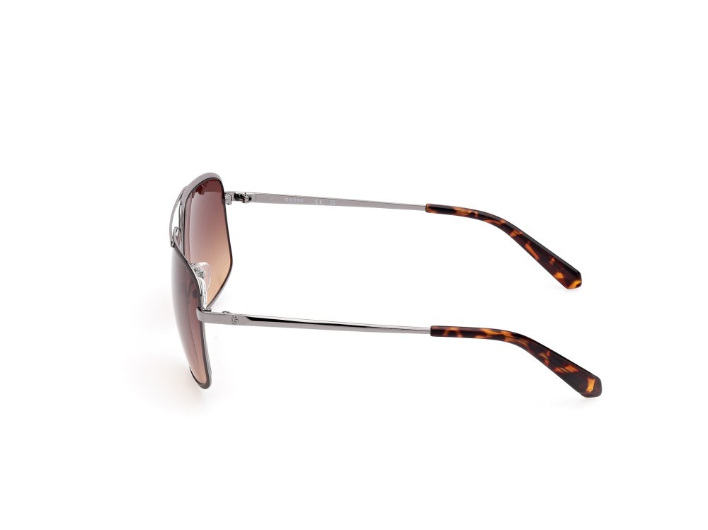 Occhiali da sole Guess GU00167 (09F) colore antracite opaco - antracite lucido forma navigator lenti marrone sfumato