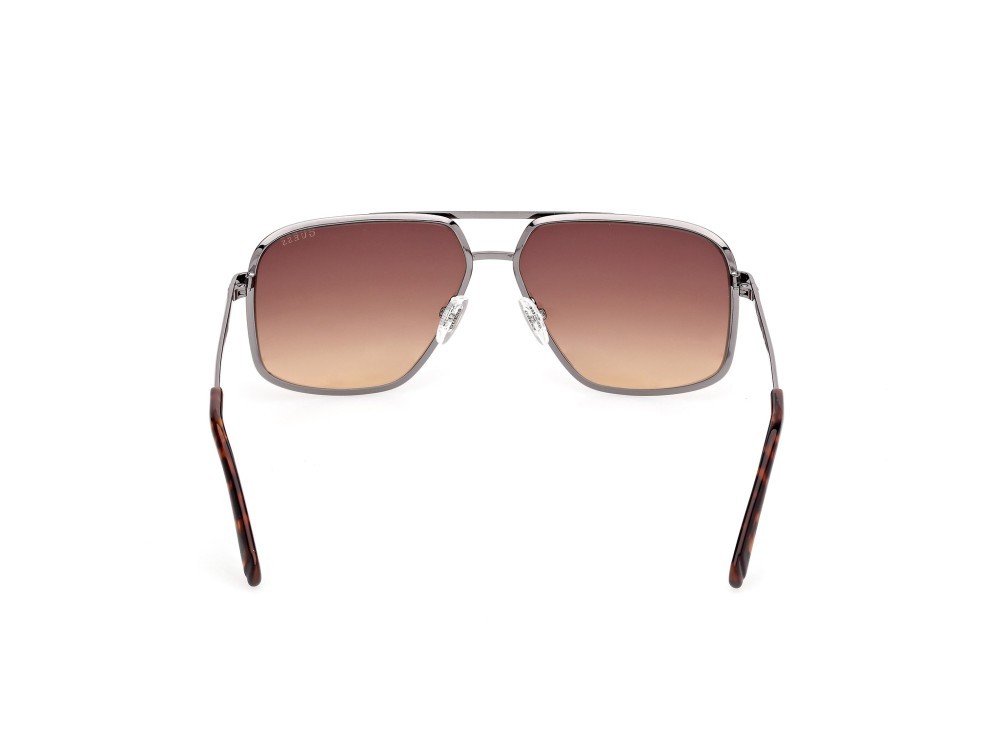 Occhiali da sole Guess GU00167 (09F) colore antracite opaco - antracite lucido forma navigator lenti marrone sfumato