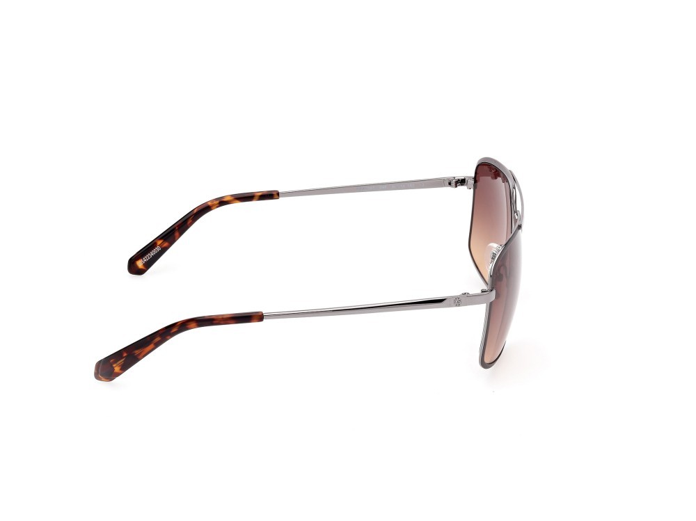 Occhiali da sole Guess GU00167 (09F) colore antracite opaco - antracite lucido forma navigator lenti marrone sfumato
