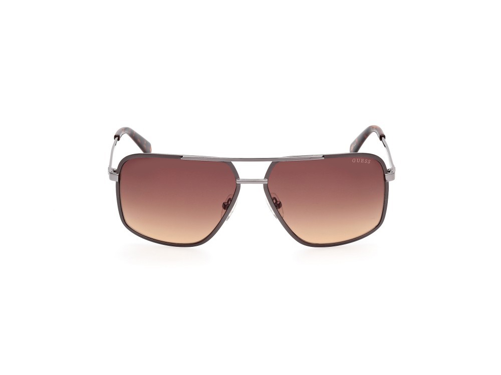 Occhiali da sole Guess GU00167 (09F) colore antracite opaco - antracite lucido forma navigator lenti marrone sfumato