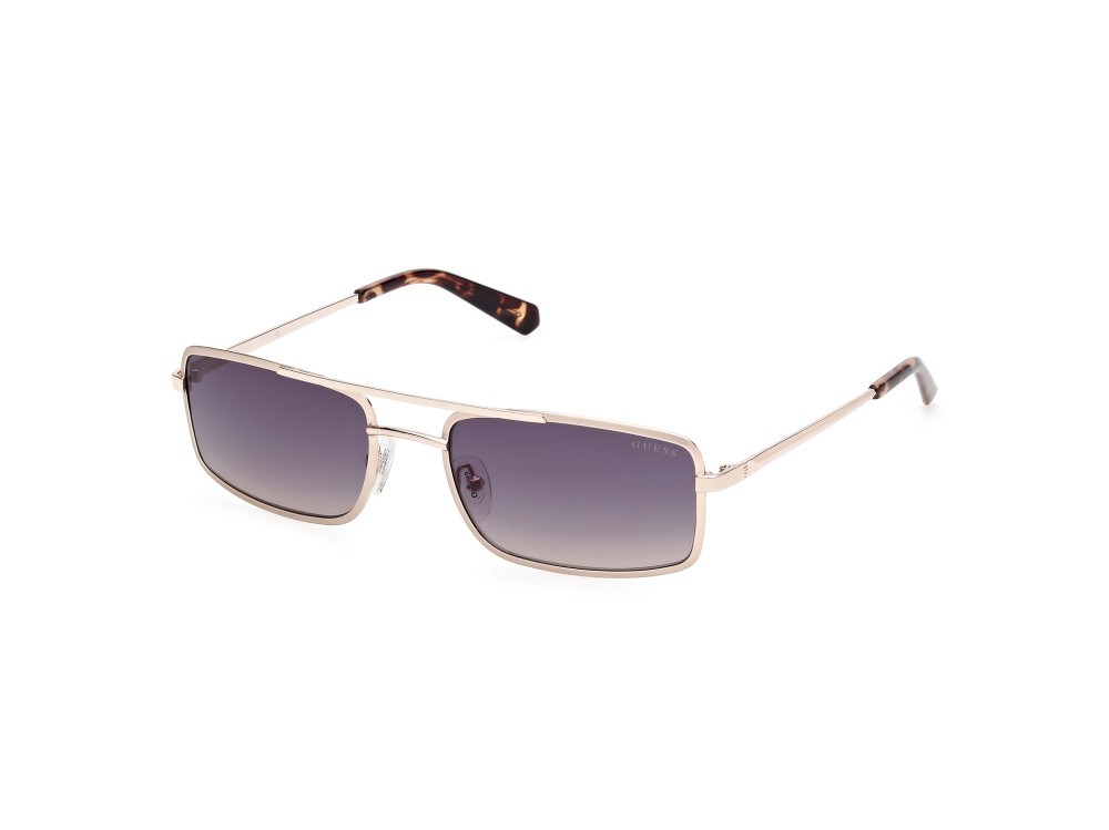 Sonnenbrillen Guess GU00168 (32W) farbe oro pallido opaco form navigator gläser blu sfumato