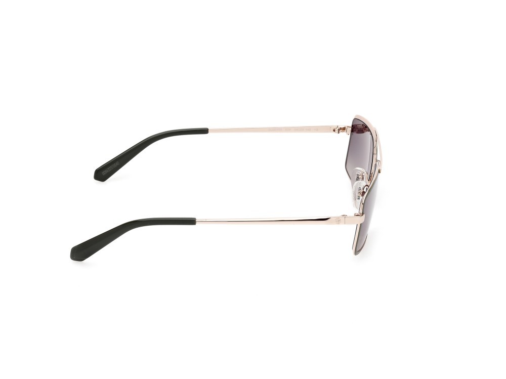Occhiali da sole Guess GU00168 (97P) colore verde scuro opaco forma navigator lenti verde sfumato