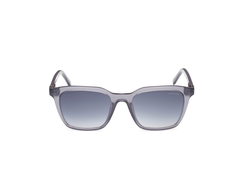 Occhiali da sole Guess GU00170 (20W) colore grigio lucido forma quadrato lenti blu sfumato