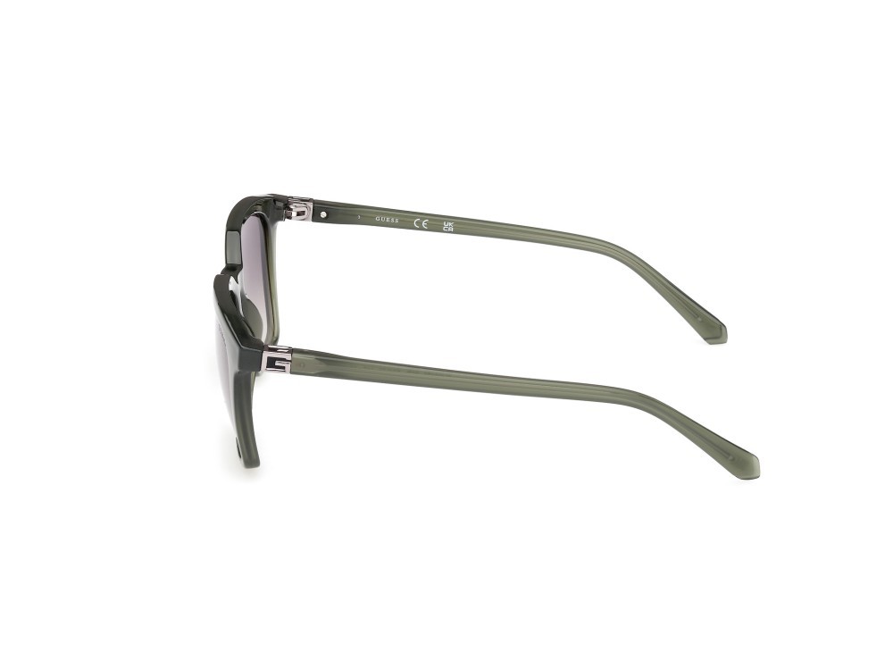 Sonnenbrillen Guess GU00170 (96P) farbe verde scuro lucido form quadratisch gläser verde sfumato