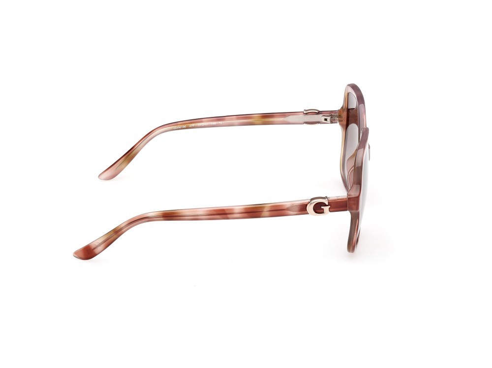 Occhiali da sole Guess GU00190 (47F) colore marrone chiaro/avana forma quadrato lenti marrone sfumato