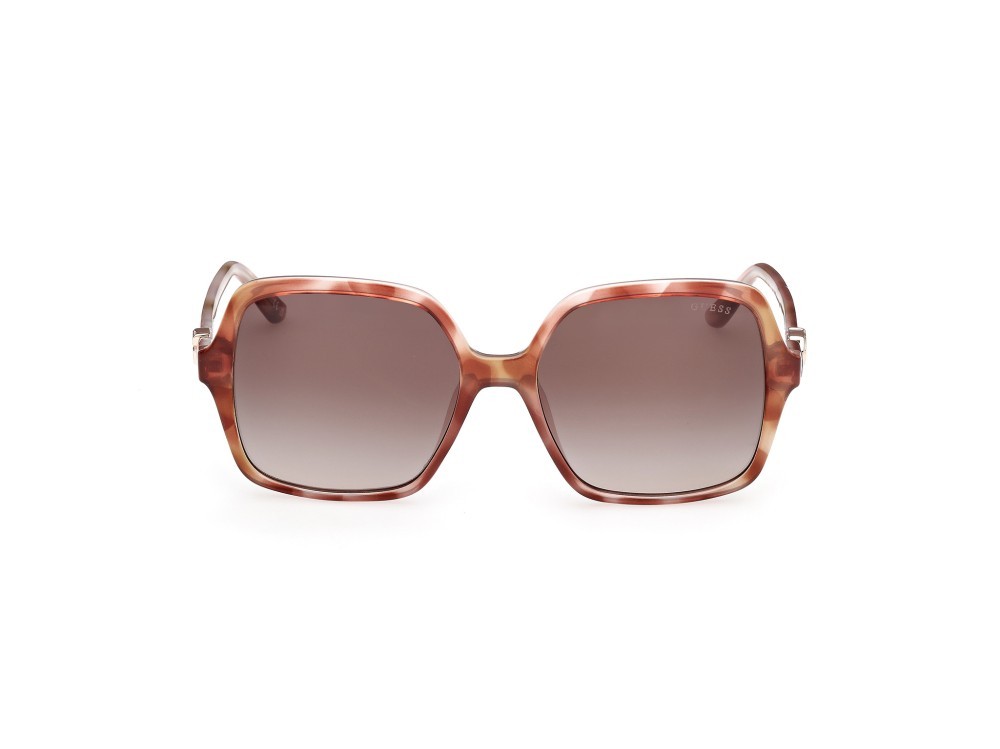 Occhiali da sole Guess GU00190 (47F) colore marrone chiaro/avana forma quadrato lenti marrone sfumato