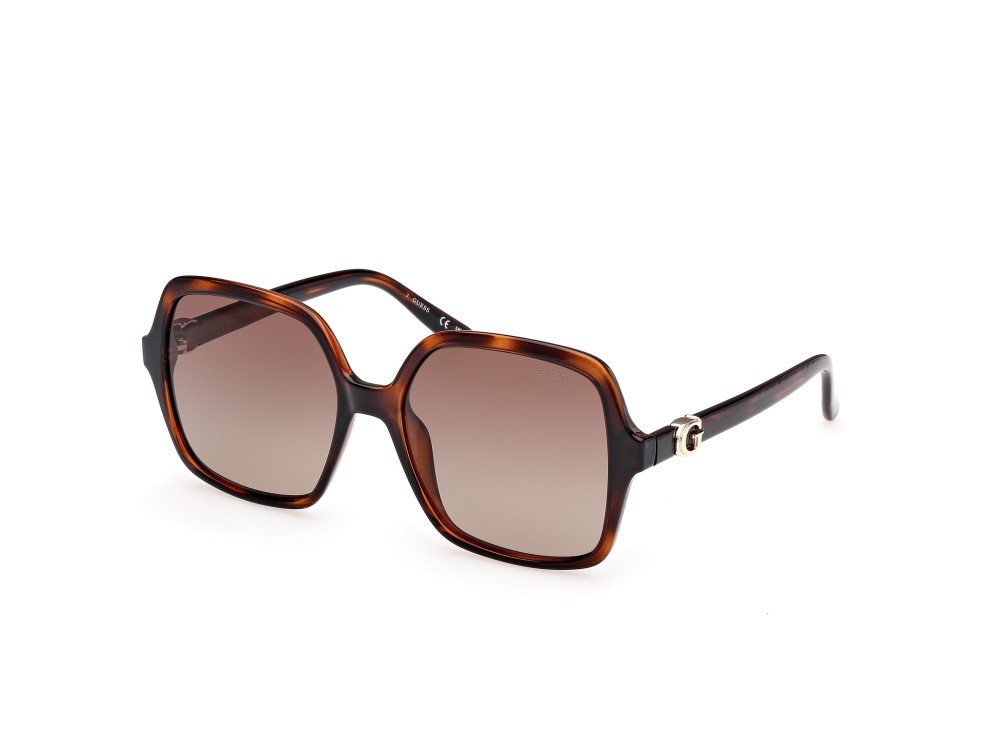 Sonnenbrillen Guess GU00190 (52H) farbe avana scura form quadratisch gläser marrone polar.