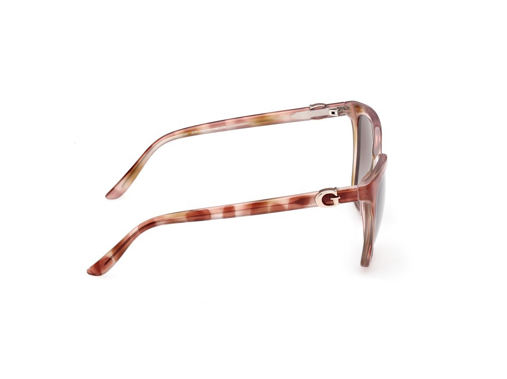 Occhiali da sole Guess GU00191 (47F) colore marrone chiaro/avana forma quadrato lenti marrone sfumato