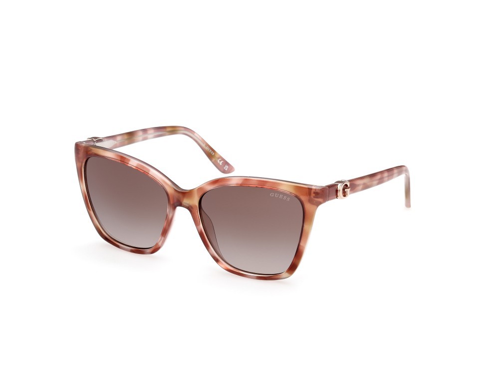 Occhiali da sole Guess GU00191 (47F) colore marrone chiaro/avana forma quadrato lenti marrone sfumato