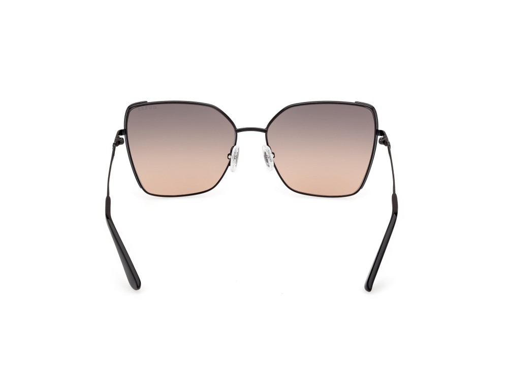 Occhiali da sole Guess GU00192 (01B) colore nero lucido forma farfalla lenti fumo grad.