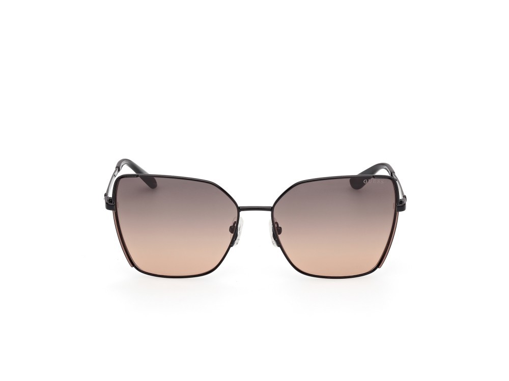 Occhiali da sole Guess GU00192 (01B) colore nero lucido forma farfalla lenti fumo grad.