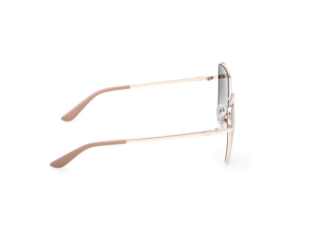 Occhiali da sole Guess GU00192 (32B) colore oro pallido lucido forma farfalla lenti fumo grad.