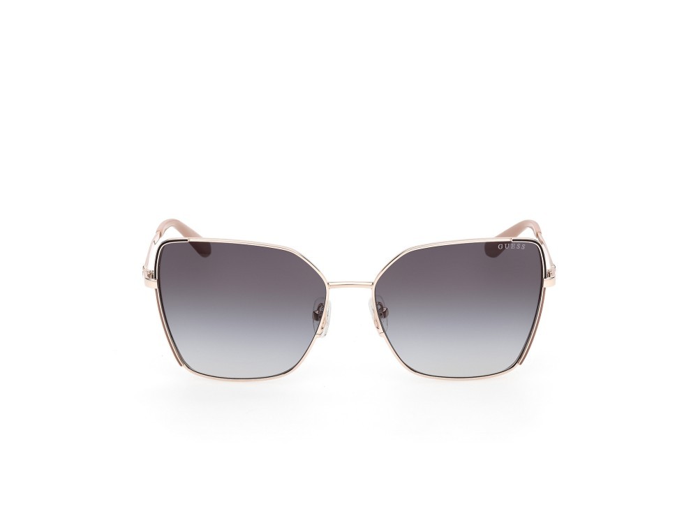 Occhiali da sole Guess GU00192 (32B) colore oro pallido lucido forma farfalla lenti fumo grad.