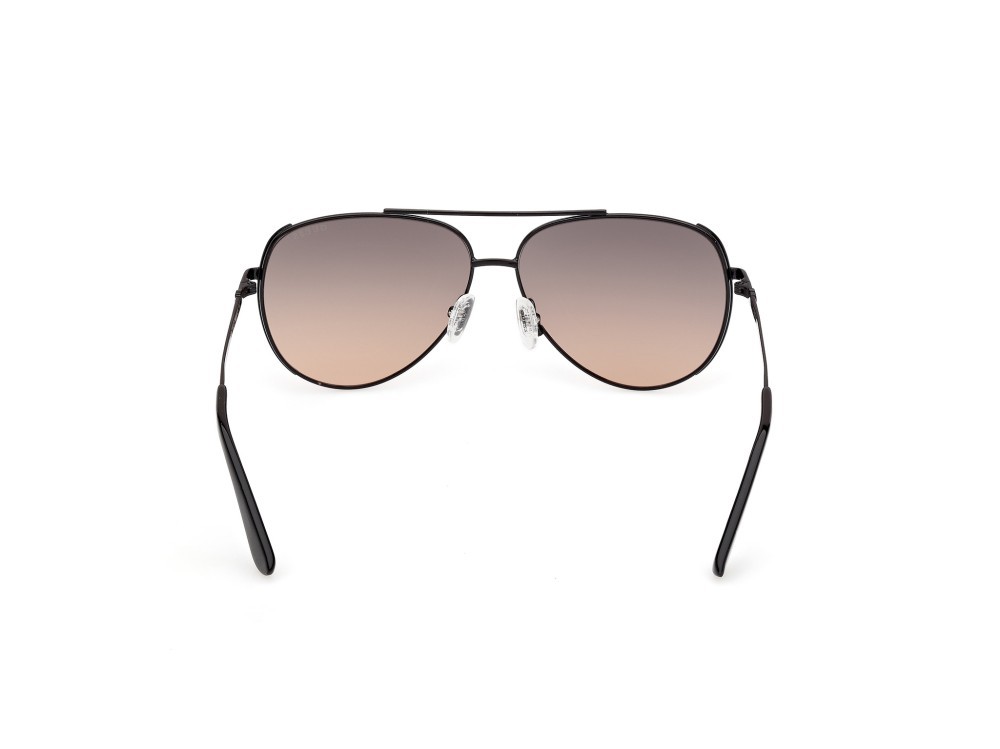 Occhiali da sole Guess GU00193 (01B) colore nero lucido forma aviator lenti fumo grad.