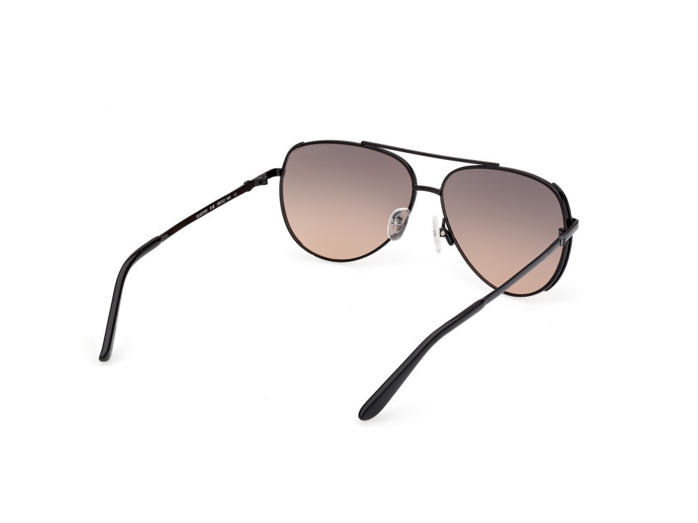 Occhiali da sole Guess GU00193 (01B) colore nero lucido forma aviator lenti fumo grad.