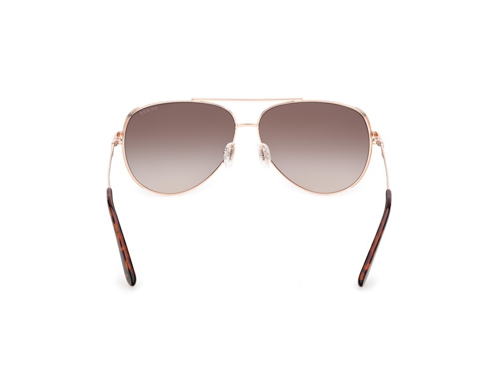 Occhiali da sole Guess GU00193 (28F) colore oro rosé lucido forma aviator lenti marrone sfumato