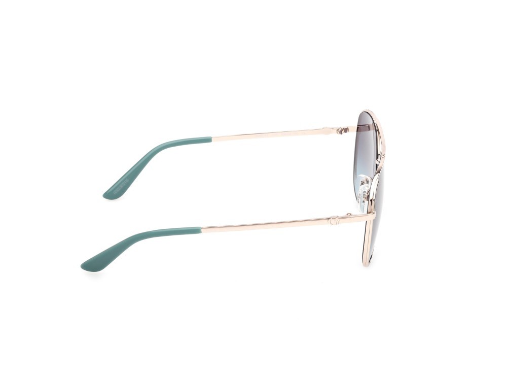 Occhiali da sole Guess GU00193 (33W) colore oro pallido lucido forma aviator lenti blu sfumato