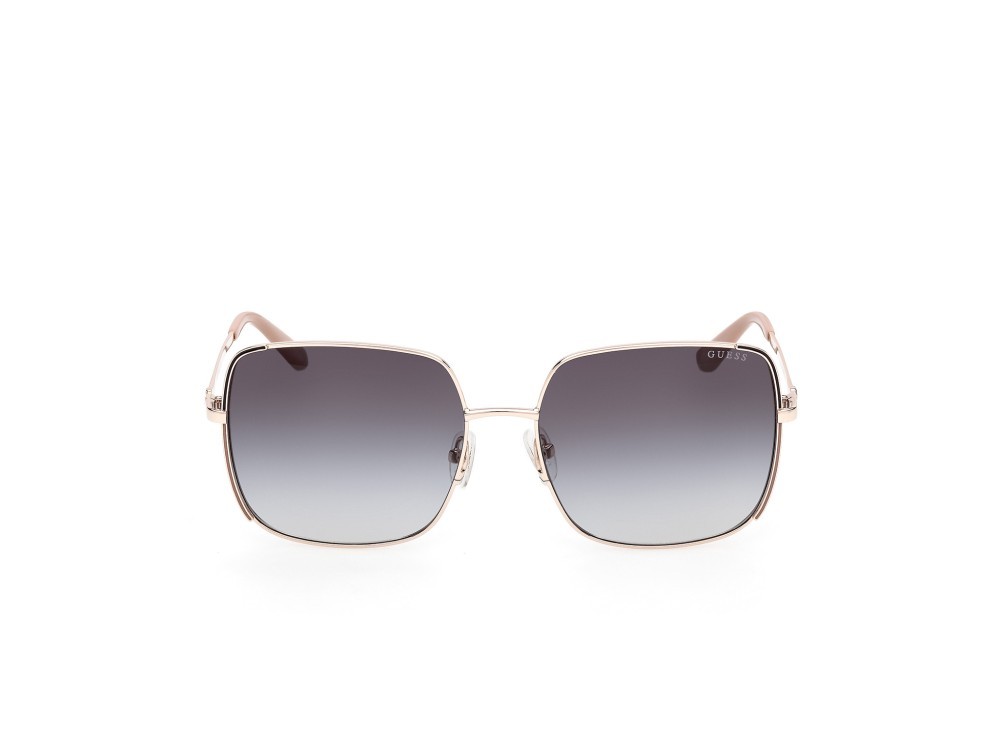 Occhiali da sole Guess GU00194 (32B) colore oro pallido lucido forma quadrato lenti fumo grad.