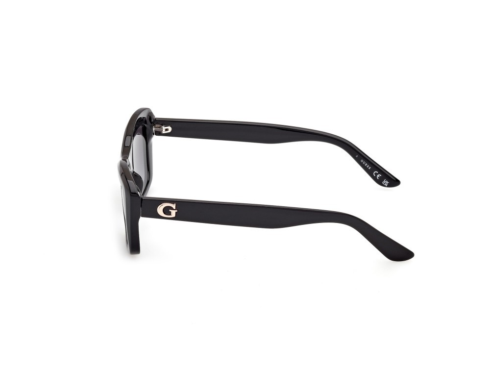 Occhiali da sole Guess GU00195 (01B) colore nero lucido forma rettangolare lenti fumo grad.