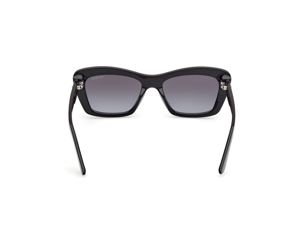 Occhiali da sole Guess GU00195 (01B) colore nero lucido forma rettangolare lenti fumo grad.