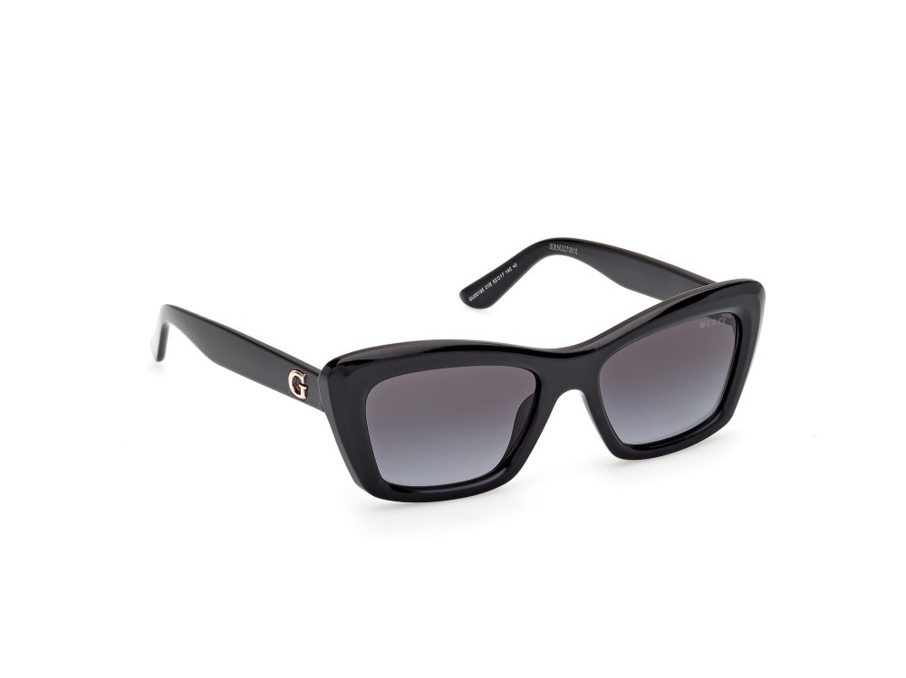 Occhiali da sole Guess GU00195 (01B) colore nero lucido forma rettangolare lenti fumo grad.