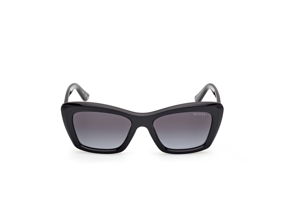 Occhiali da sole Guess GU00195 (01B) colore nero lucido forma rettangolare lenti fumo grad.