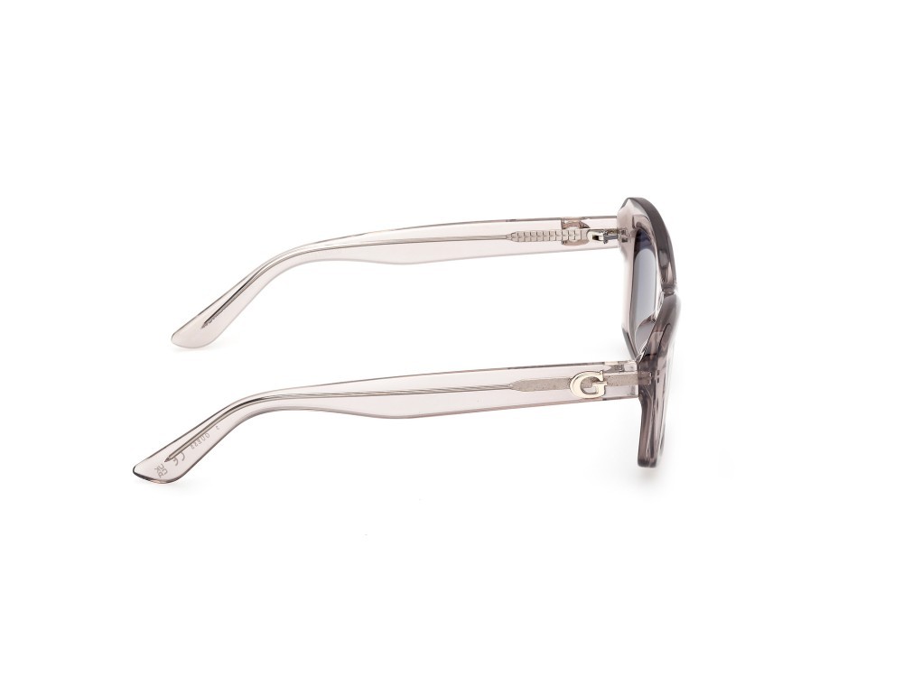 Occhiali da sole Guess GU00195 (20W) colore grigio lucido forma rettangolare lenti blu sfumato