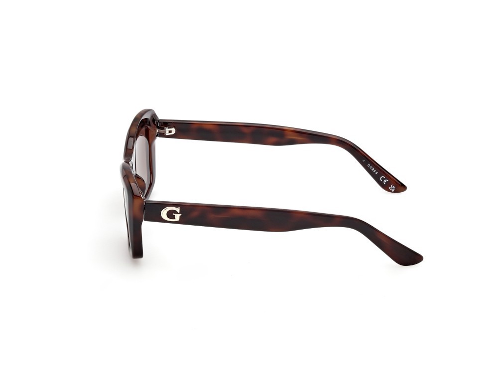 Occhiali da sole Guess GU00195 (52F) colore avana scura  forma rettangolare lenti marrone sfumato