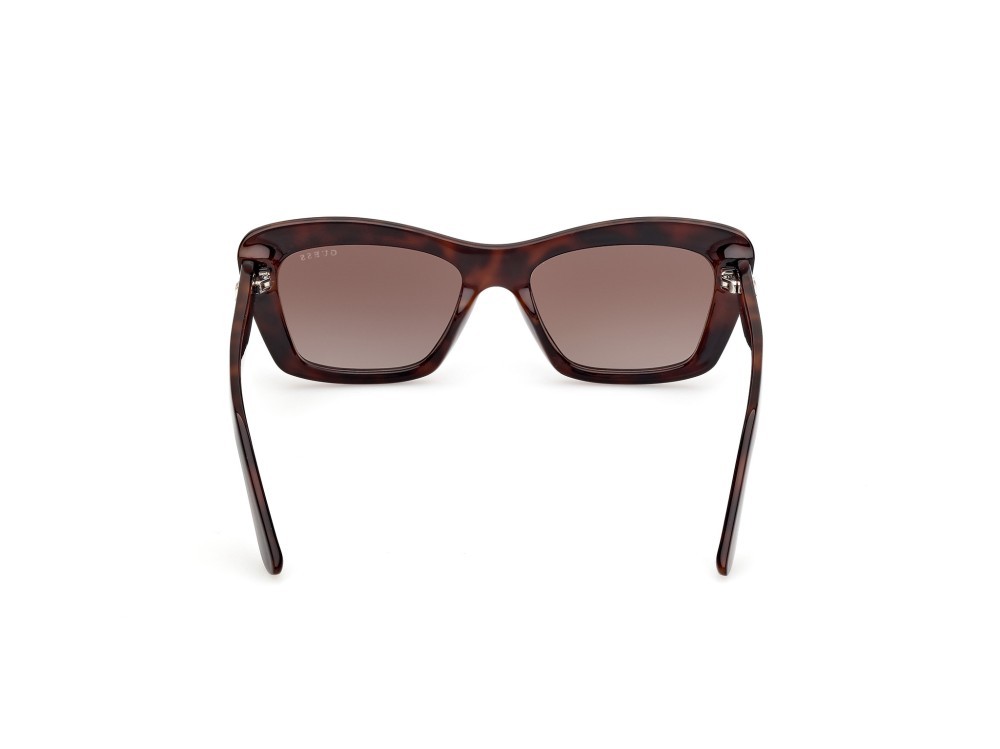 Occhiali da sole Guess GU00195 (52F) colore avana scura  forma rettangolare lenti marrone sfumato