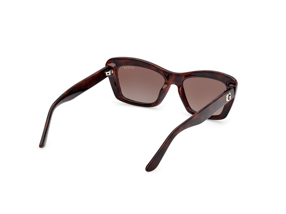 Occhiali da sole Guess GU00195 (52F) colore avana scura  forma rettangolare lenti marrone sfumato