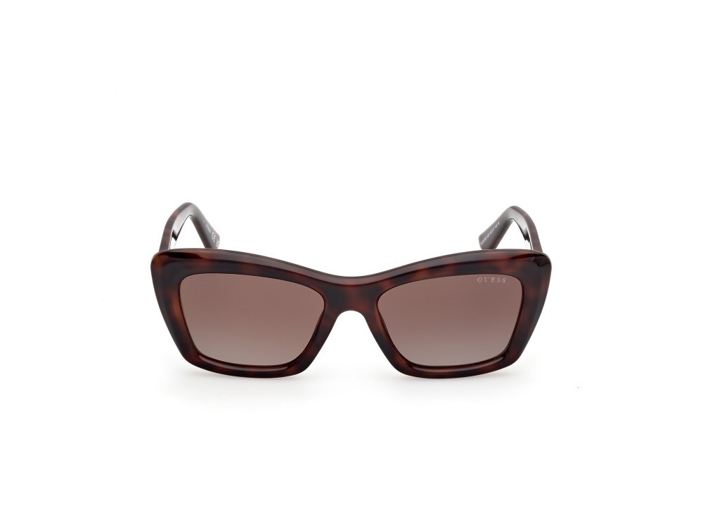 Occhiali da sole Guess GU00195 (52F) colore avana scura  forma rettangolare lenti marrone sfumato