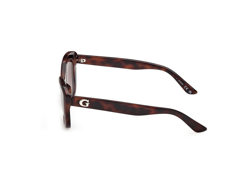 Occhiali da sole Guess GU00196 (52F) colore avana scura forma quadrato lenti marrone sfumato