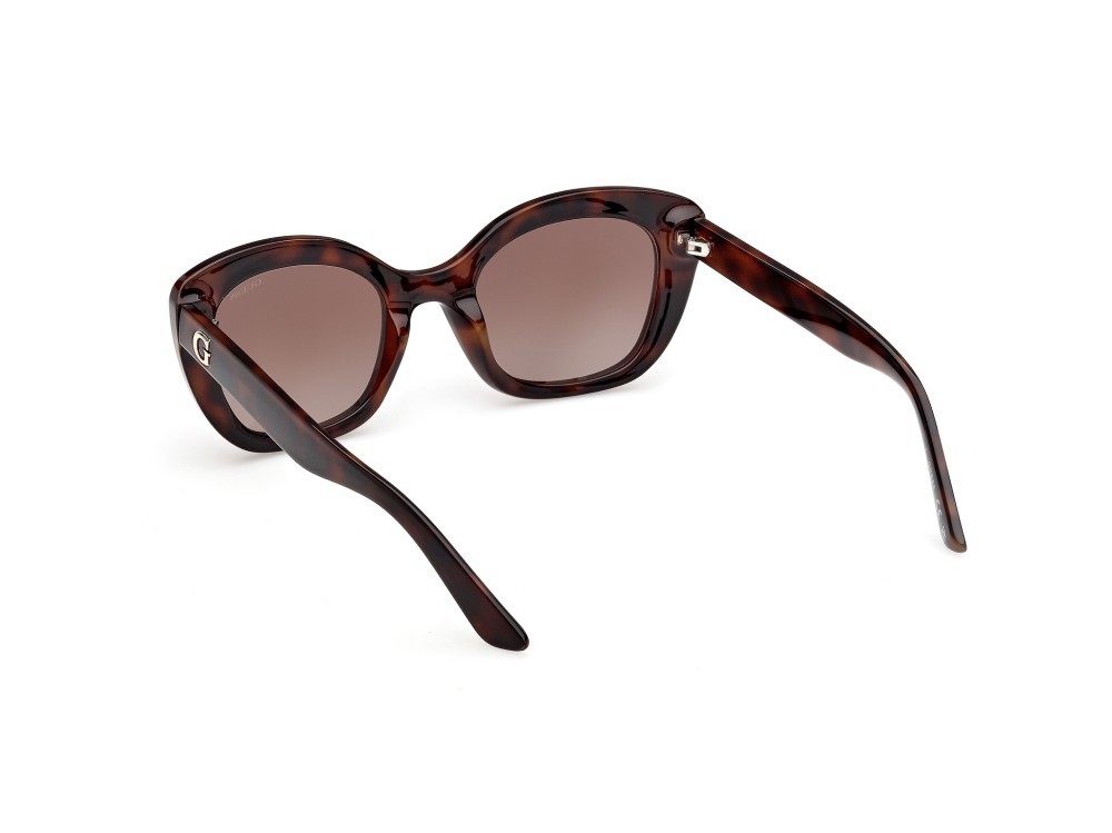 Occhiali da sole Guess GU00196 (52F) colore avana scura forma quadrato lenti marrone sfumato