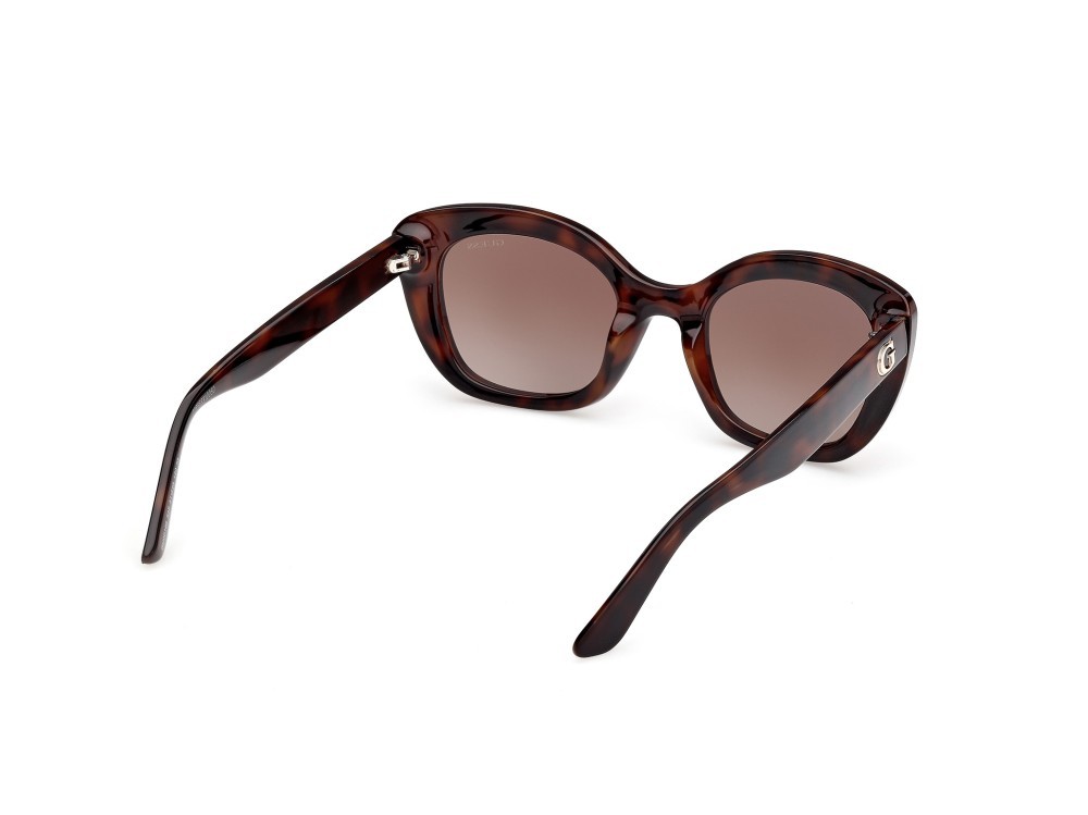 Occhiali da sole Guess GU00196 (52F) colore avana scura forma quadrato lenti marrone sfumato