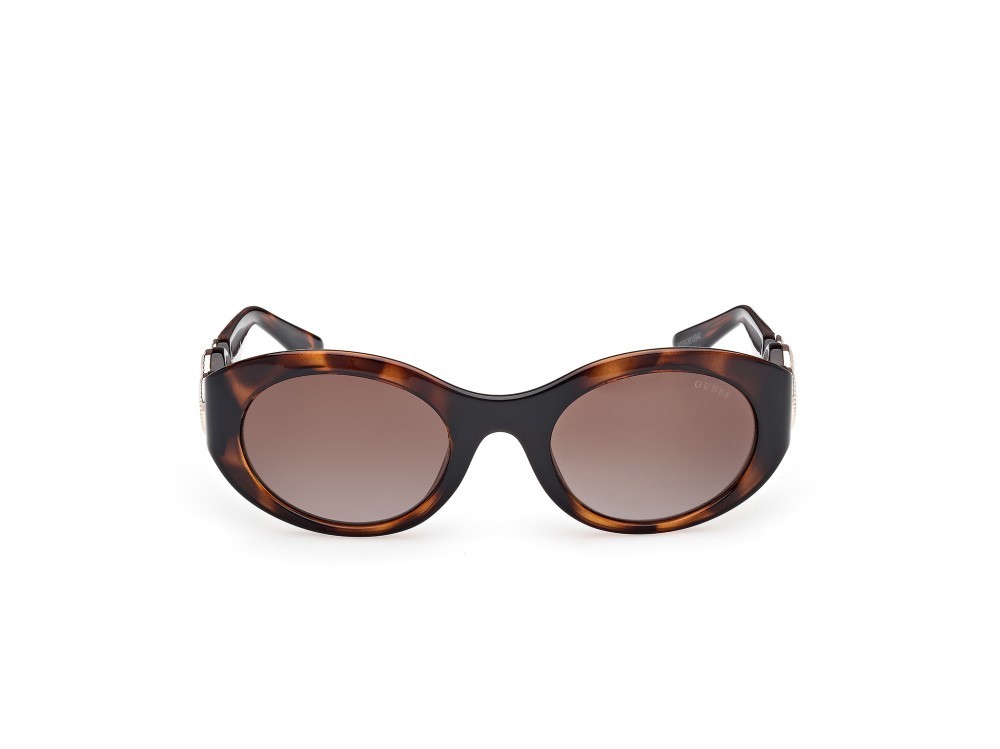 Occhiali da sole Guess GU00198-H (52F) colore avana scura  forma ovale lenti marrone sfumato