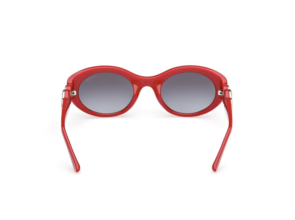 Occhiali da sole Guess GU00198-H (66B) colore rosso/monocolore forma ovale lenti fumo grad.