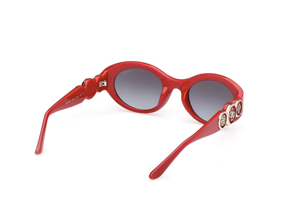 Occhiali da sole Guess GU00198-H (66B) colore rosso/monocolore forma ovale lenti fumo grad.