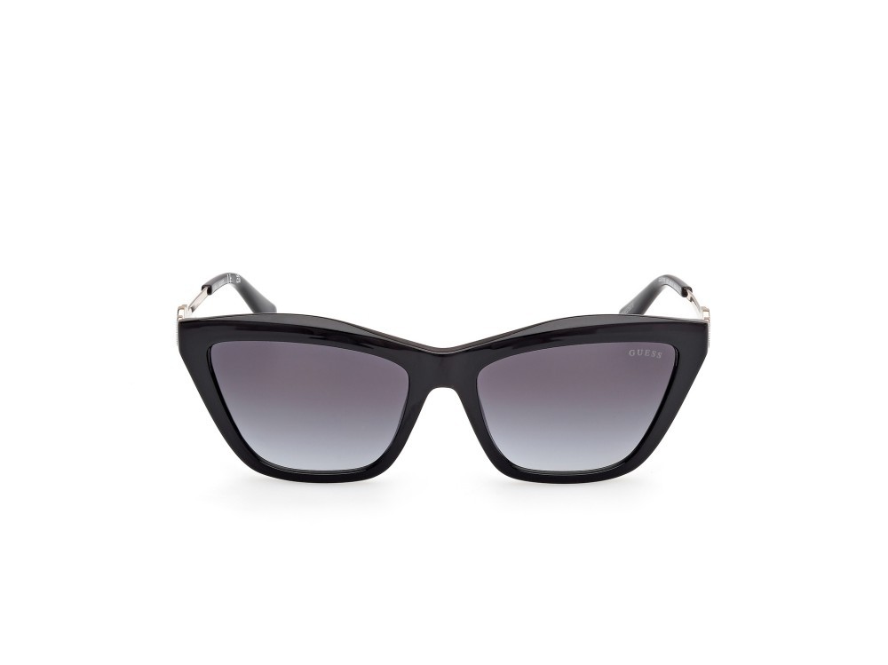 Occhiali da sole Guess GU00199 (01B) colore nero lucido forma rettangolare lenti fumo grad.