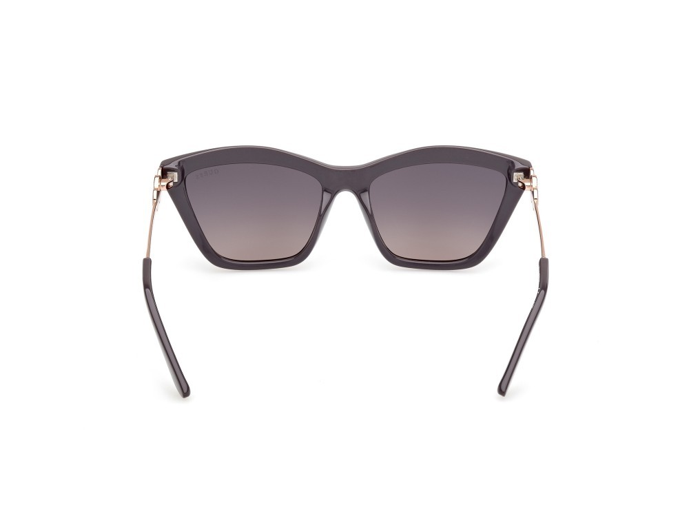 Occhiali da sole Guess GU00199 (20B) colore grigio lucido forma rettangolare lenti fumo grad.