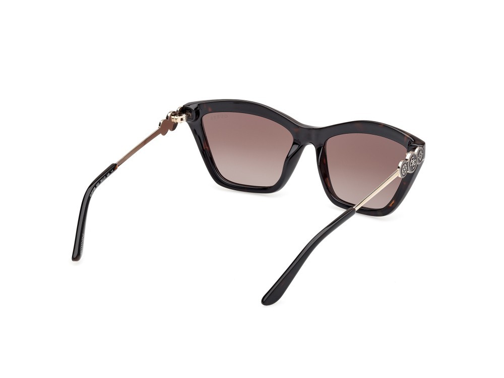 Occhiali da sole Guess GU00199 (52F) colore avana scura forma rettangolare lenti marrone sfumato