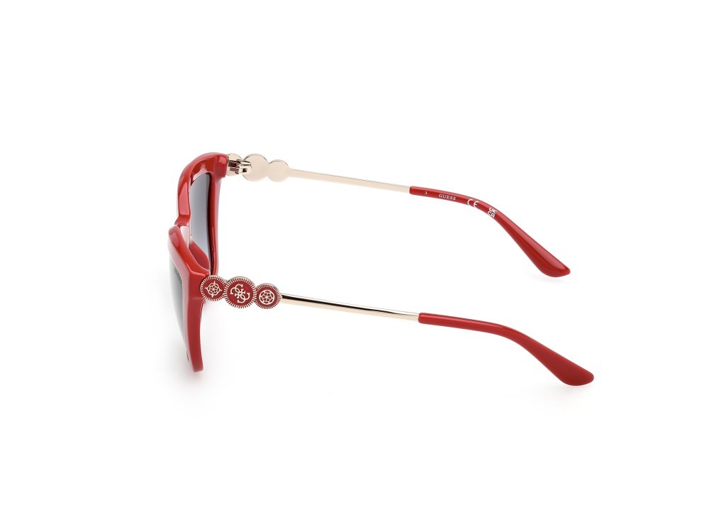 Occhiali da sole Guess GU00199 (66B) colore rosso/monocolore forma rettangolare lenti fumo grad.