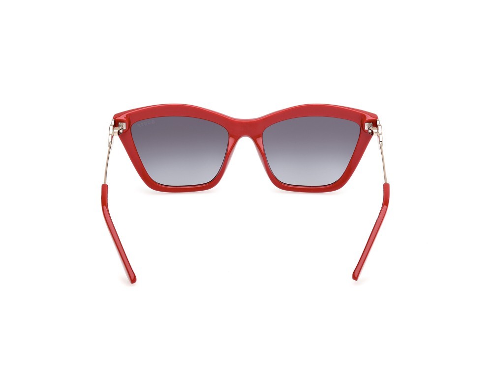 Occhiali da sole Guess GU00199 (66B) colore rosso/monocolore forma rettangolare lenti fumo grad.