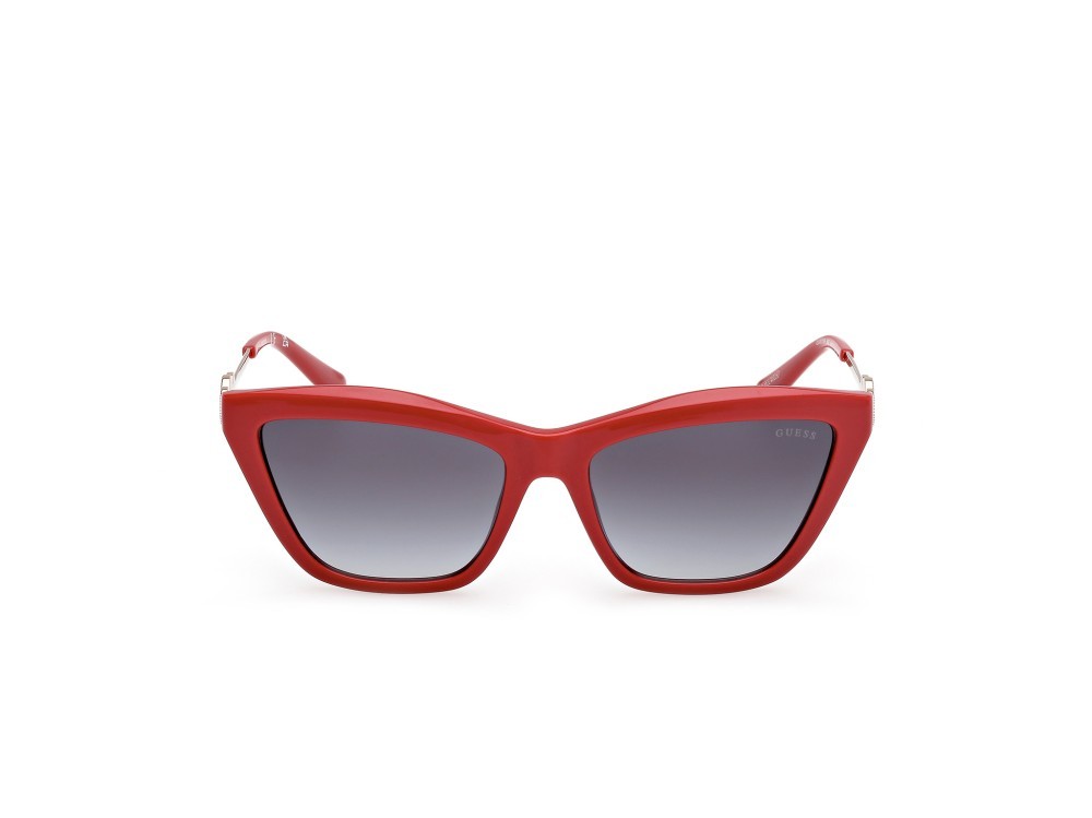 Occhiali da sole Guess GU00199 (66B) colore rosso/monocolore forma rettangolare lenti fumo grad.