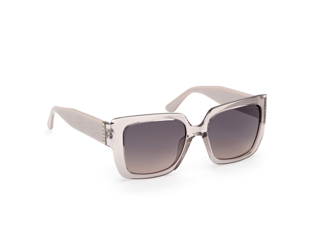Occhiali da sole Guess GU00200 (20B) colore grigio lucido - grigio/perlato forma quadrato lenti fumo grad.