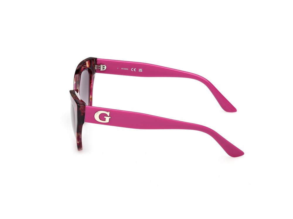 Sonnenbrillen Guess GU00204 (78F) farbe lilla/avana / lilla lucido form schmetterling gläser marrone sfumato