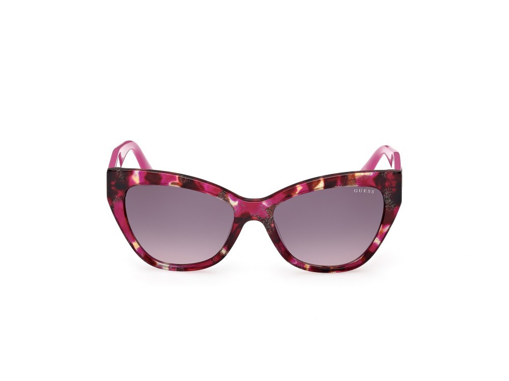 Sonnenbrillen Guess GU00204 (78F) farbe lilla/avana / lilla lucido form schmetterling gläser marrone sfumato