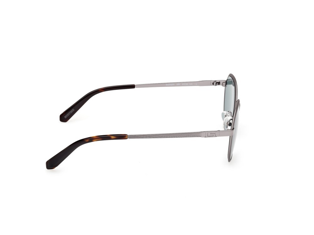 Sonnenbrillen Guess GU00207 (09V) farbe antracite satinato  form rund gläser blu