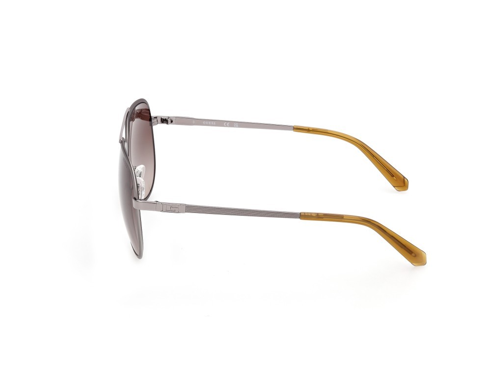 Occhiali da sole Guess GU00209 (09F) colore antracite satinato forma aviator lenti marrone sfumato